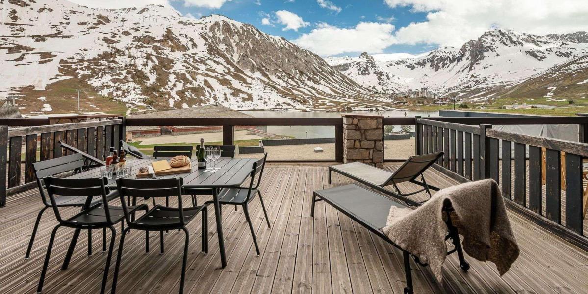 Urlaub in den Bergen 2-Zimmer-Holzhütte für 5 Personen (103P) - Résidence Phoenix - Tignes - Terrasse