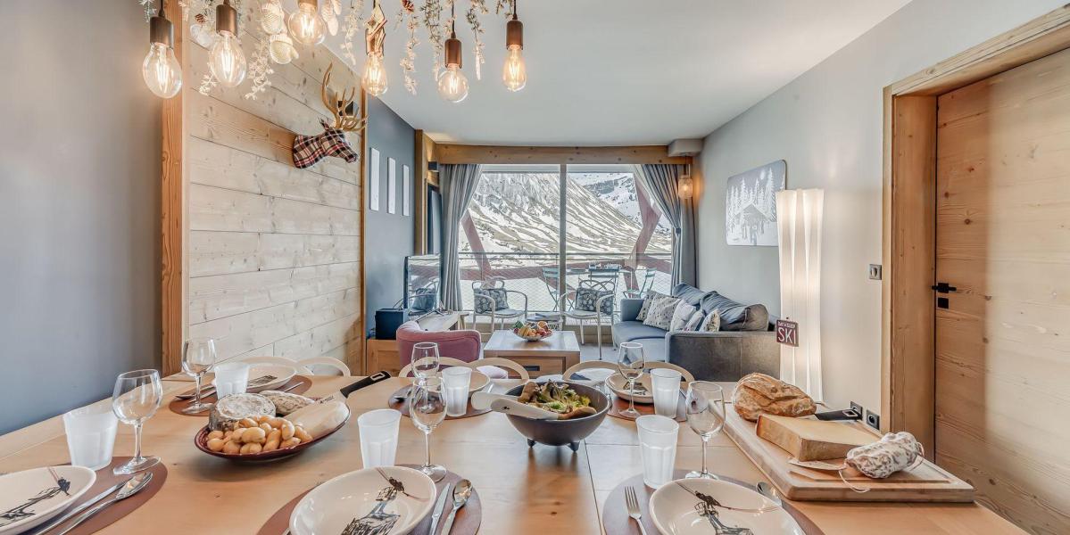 Holiday in mountain resort 3 room apartment cabin 6 people (602P) - Résidence Phoenix - Tignes - Living room