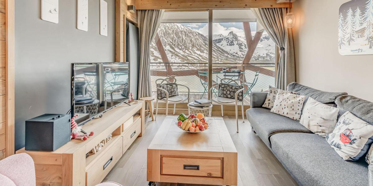 Urlaub in den Bergen 3-Zimmer-Holzhütte für 6 Personen (602P) - Résidence Phoenix - Tignes - Wohnzimmer