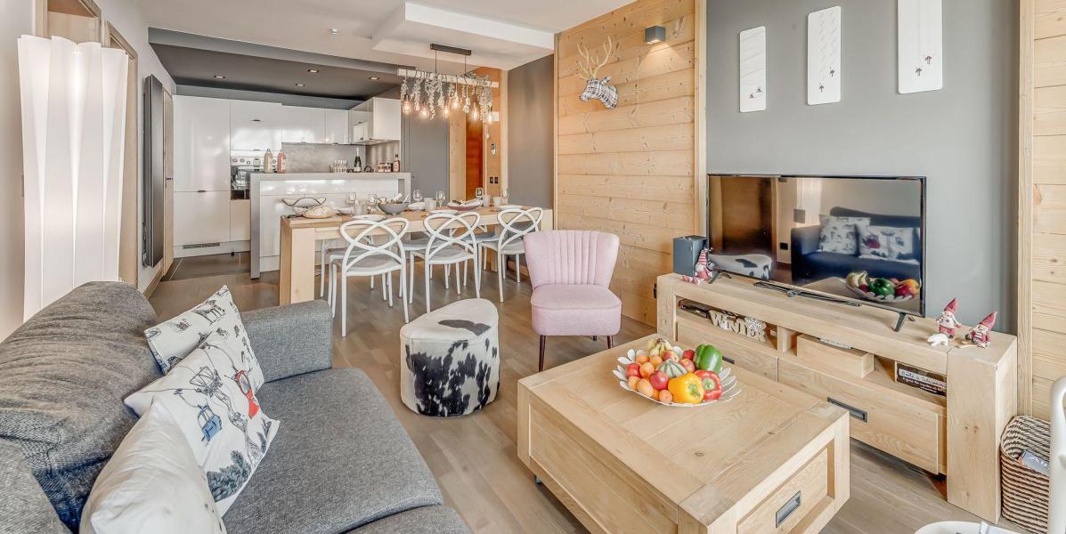 Urlaub in den Bergen 3-Zimmer-Holzhütte für 6 Personen (602P) - Résidence Phoenix - Tignes - Wohnzimmer