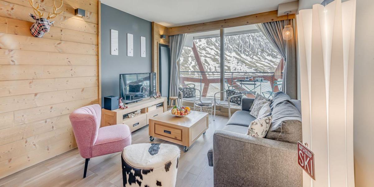 Urlaub in den Bergen 3-Zimmer-Holzhütte für 6 Personen (602P) - Résidence Phoenix - Tignes - Wohnzimmer