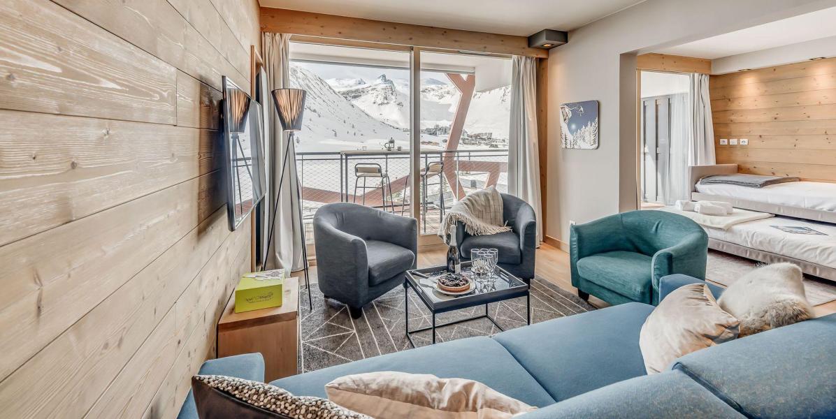 Holiday in mountain resort 4 room apartment sleeping corner 6 people (302P) - Résidence Phoenix - Tignes - Living room