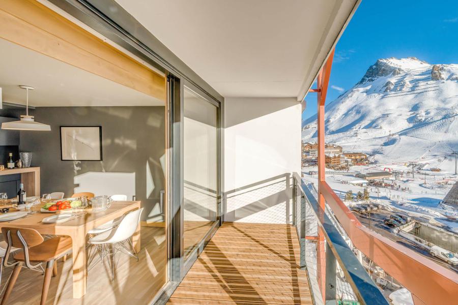 Holiday in mountain resort 4 room apartment sleeping corner 8 people (504P) - Résidence Phoenix - Tignes - Balcony