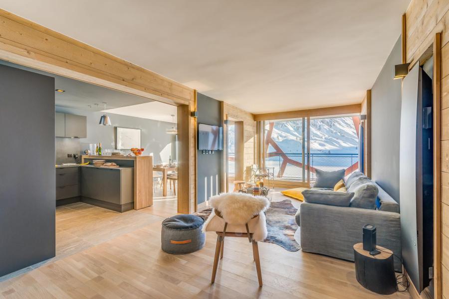 Holiday in mountain resort 4 room apartment sleeping corner 8 people (504P) - Résidence Phoenix - Tignes - Living room