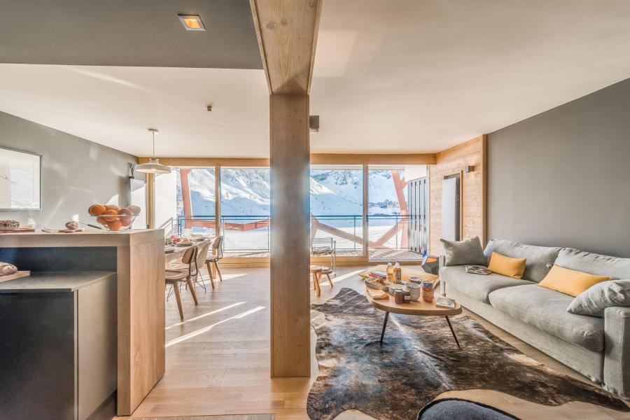 Urlaub in den Bergen 4-Zimmer-Berghütte für 8 Personen (504P) - Résidence Phoenix - Tignes - Wohnzimmer