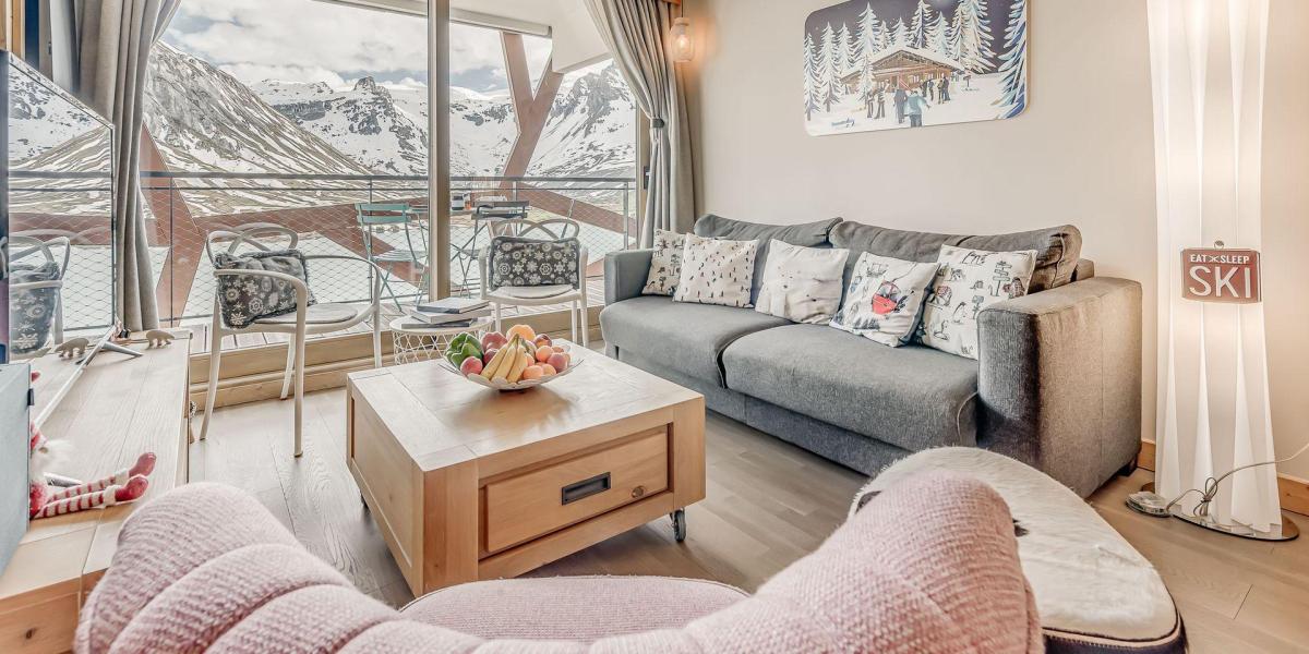 Vakantie in de bergen Appartement 3 kabine kamers 6 personen (602P) - Résidence Phoenix - Tignes - Woonkamer