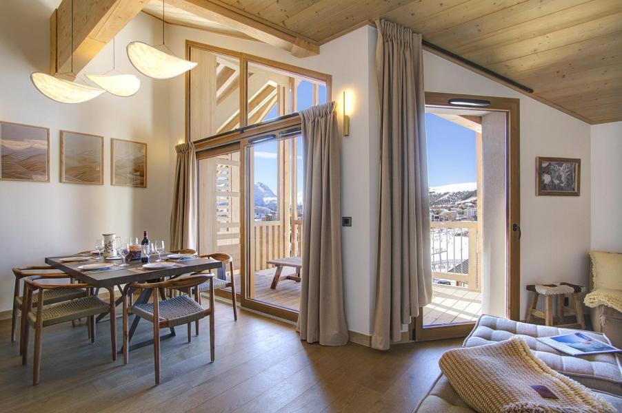 Urlaub in den Bergen 6-Zimmer-Holzhütte für 10 Personen (B41) - Résidence Phoenix B - Alpe d'Huez - Wohnzimmer