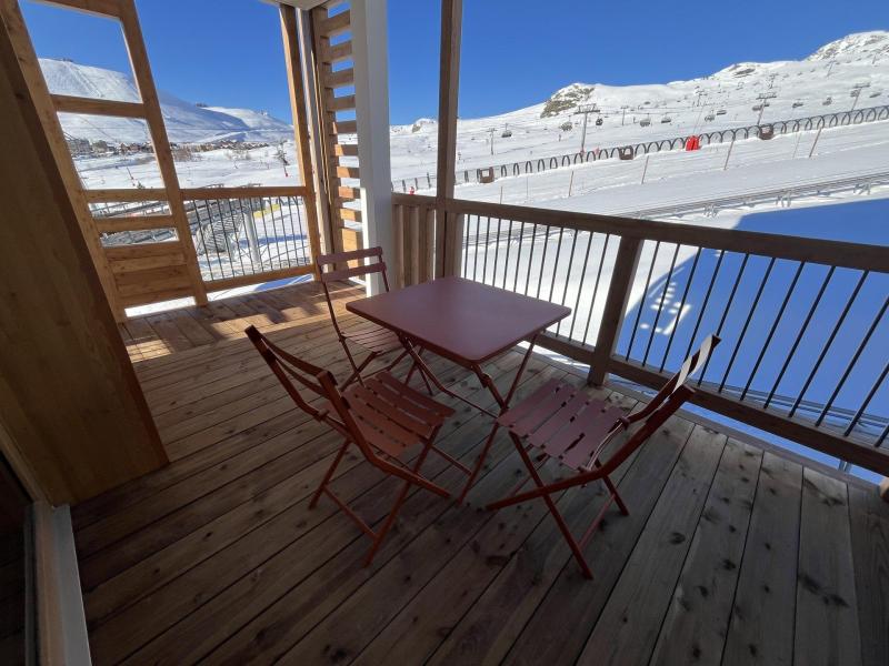 Urlaub in den Bergen 2-Zimmer-Holzhütte für 4 Personen (C24) - Résidence Phoenix C - Alpe d'Huez - Terrasse