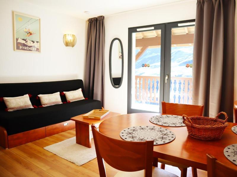 Vakantie in de bergen Studio bergnis 4 personen (S4-80) - Résidence Pic du Midi - Barèges/La Mongie - Woonkamer