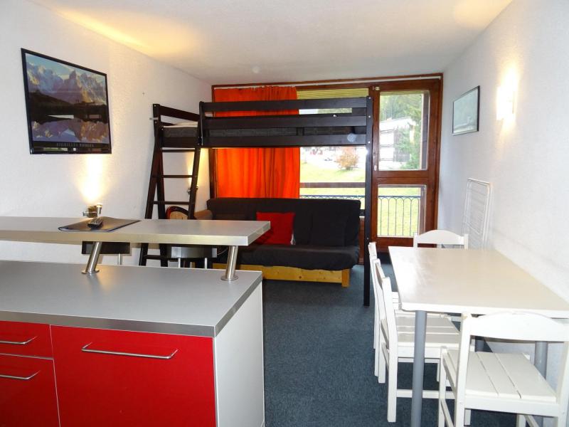 Vakantie in de bergen Studio bergnis 5 personen (943) - Résidence Pierra Menta - Les Arcs - Woonkamer