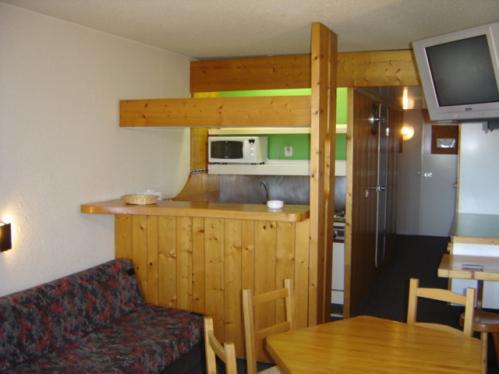 Holiday in mountain resort Studio sleeping corner 5 people (836R) - Résidence Pierra Menta - Les Arcs - Kitchen