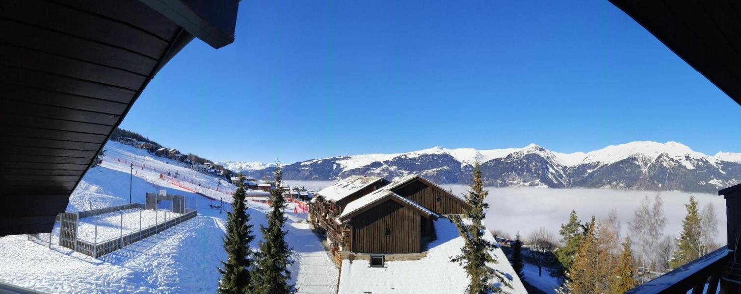 Urlaub in den Bergen Wohnung 2 Mezzanine Zimmer 5 Leute (407) - Résidence Plaisances - Montalbert - Balkon