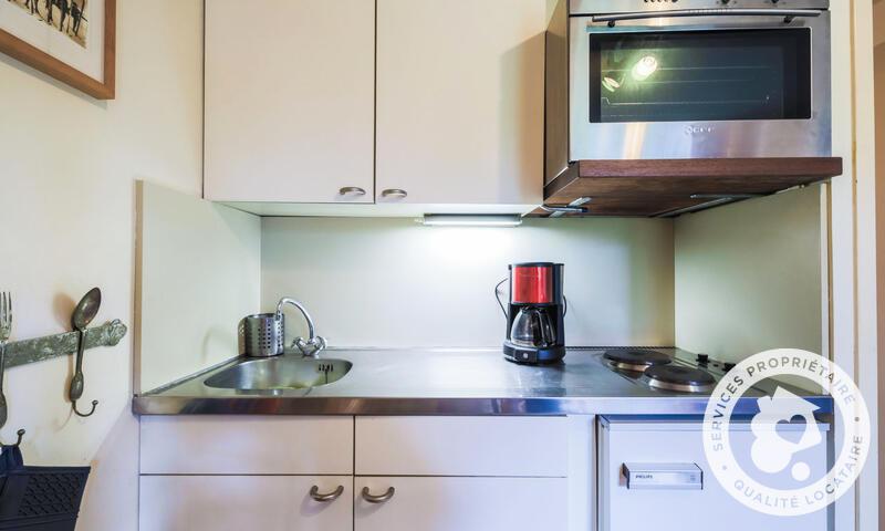 Rent in ski resort Studio 4 people (Budget 23m²) - Résidence Pollux - MH - Flaine - Kitchenette