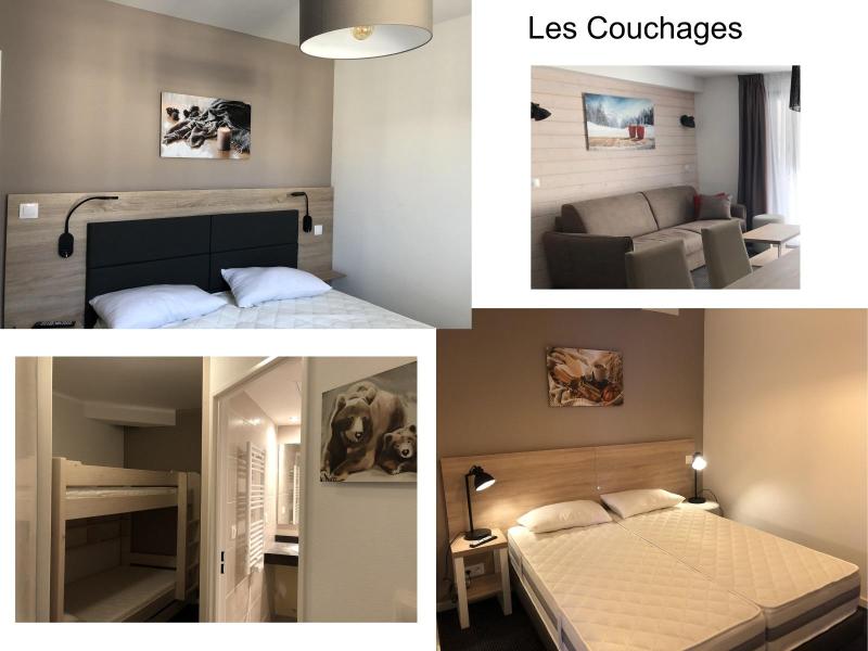 Holiday in mountain resort 3 room apartment sleeping corner 8 people (P06) - Résidence Portillo - Gourette