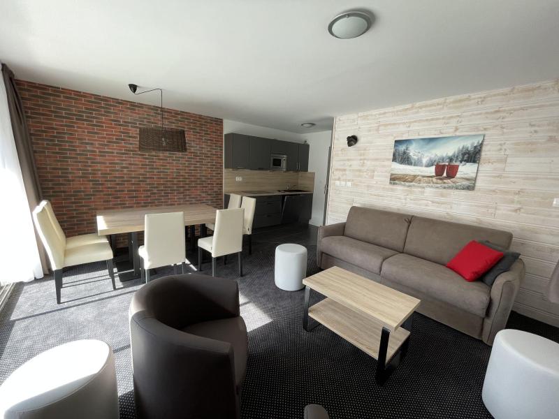 Vakantie in de bergen Appartement 3 kamers bergnis 8 personen (P31) - Résidence Portillo - Gourette - Woonkamer