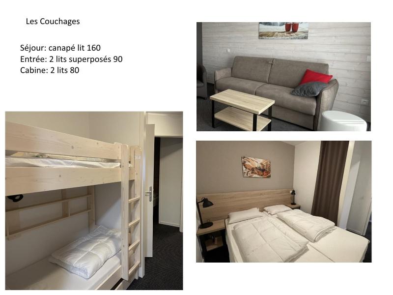 Holiday in mountain resort Studio sleeping corner 6 people (P03) - Résidence Portillo - Gourette - Accommodation