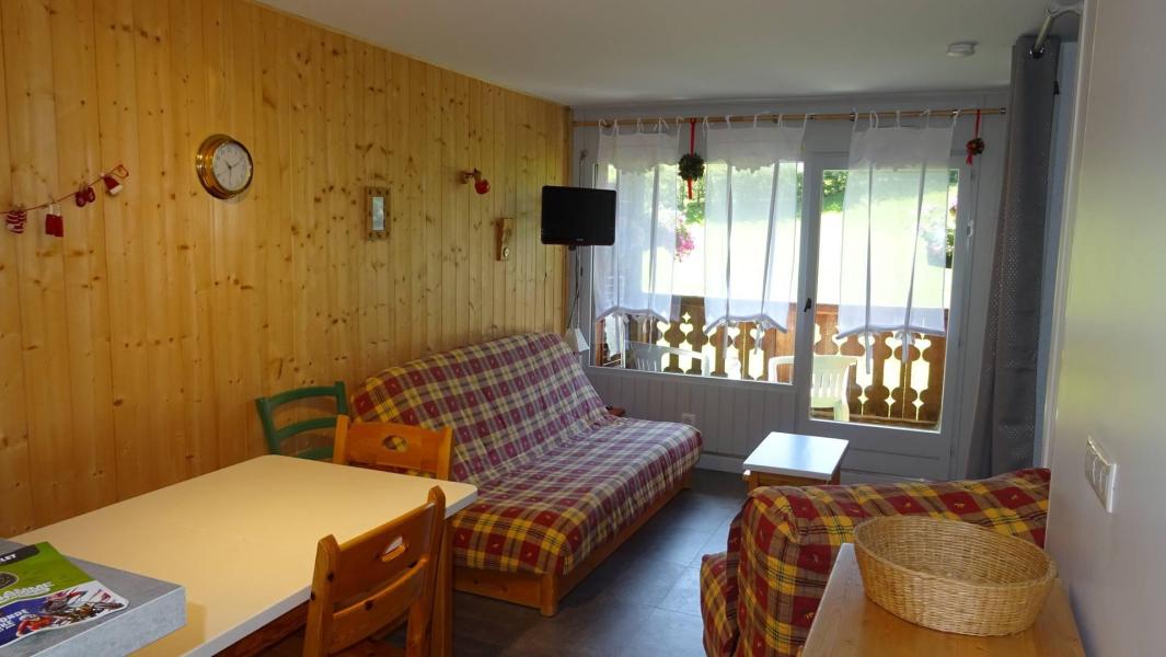 Urlaub in den Bergen 2-Zimmer-Holzhütte für 5 Personen (64) - Résidence Praz du Soleil - Les Gets - Wohnzimmer