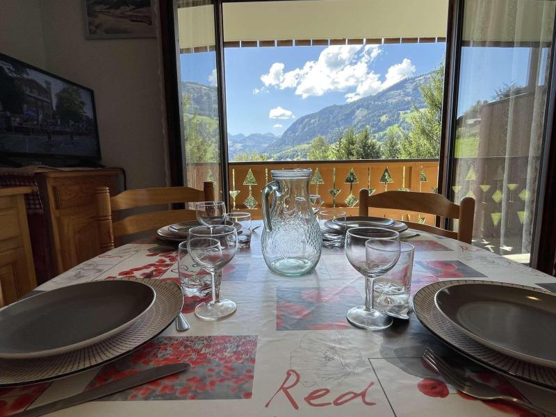 Vakantie in de bergen Appartement 2 kamers 4 personen (A07) - Résidence Praz les Pistes - Praz sur Arly - Woonkamer