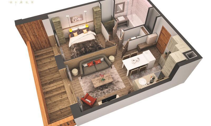 Vacaciones en montaña Apartamento 2 piezas para 4 personas (Prestige 37m²-2) - Résidence Premium l'Hévana - Maeva Home - Méribel - Verano