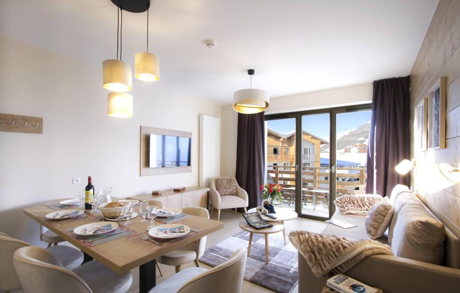 Holiday in mountain resort Résidence Prestige L'Eclose - Alpe d'Huez - Living room