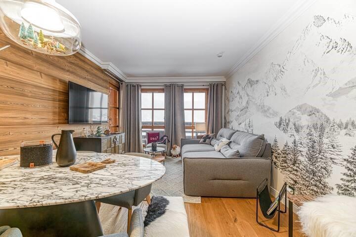 Vakantie in de bergen Appartement 3 kamers 6 personen (658) - Résidence Refuge du Montagnard - Les Arcs - Woonkamer