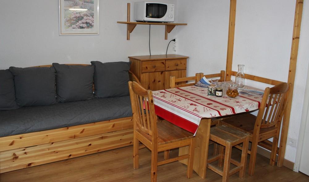 Urlaub in den Bergen 2-Zimmer-Holzhütte für 4 Personen (21) - Résidence Reine Blanche - Val Thorens - Wohnzimmer