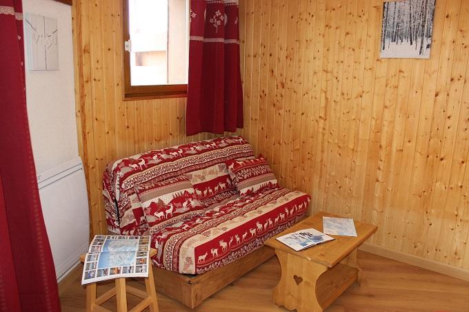 Urlaub in den Bergen 2-Zimmer-Holzhütte für 4 Personen (57) - Résidence Reine Blanche - Val Thorens - Wohnzimmer