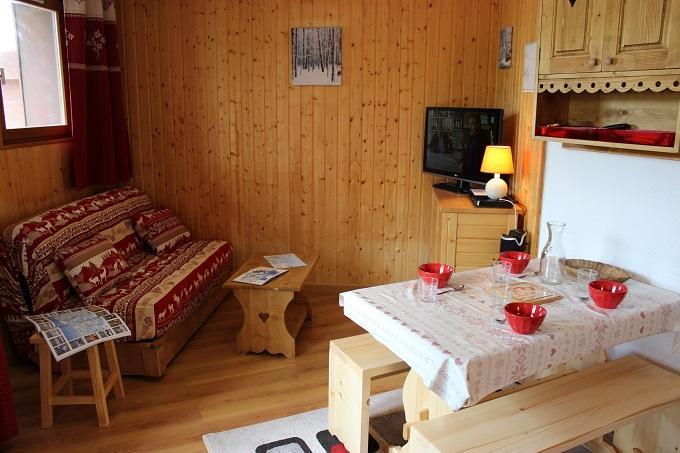 Vakantie in de bergen Appartement 2 kabine kamers 4 personen (57) - Résidence Reine Blanche - Val Thorens - Woonkamer