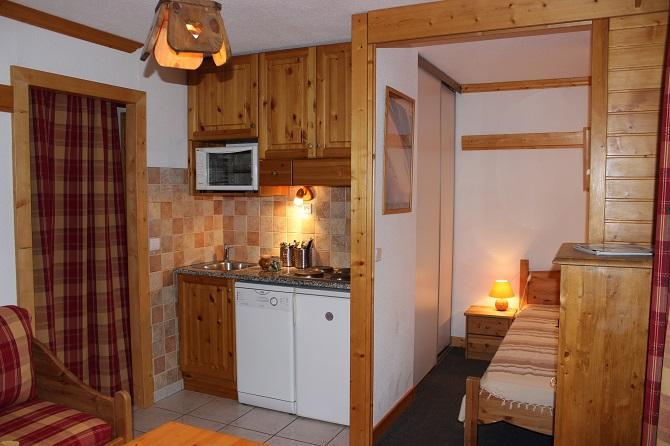 Vakantie in de bergen Appartement 2 kabine kamers 4 personen (71) - Résidence Reine Blanche - Val Thorens - Woonkamer