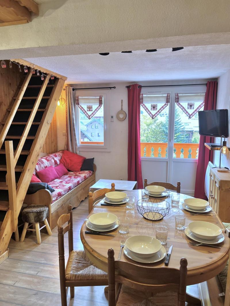 Vakantie in de bergen Appartement 2 kamers mezzanine 5 personen (34) - Résidence Rochechateau - Valloire - Woonkamer