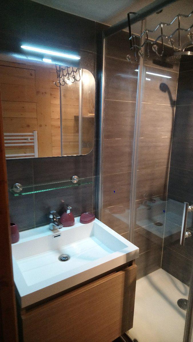 Holiday in mountain resort Studio cabin 4 people (23) - Résidence Rochechateau - Valloire - Shower room