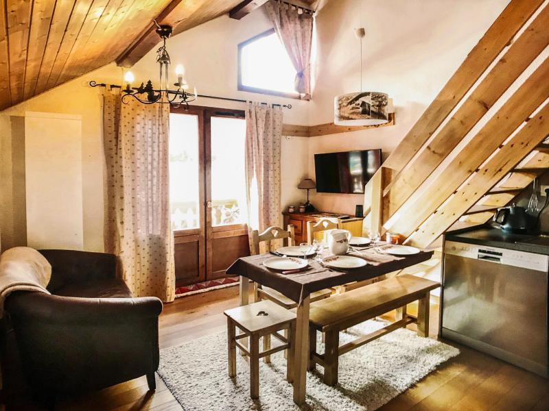 Vakantie in de bergen Studio cabine 4 personen (23) - Résidence Rochechateau - Valloire - Woonkamer