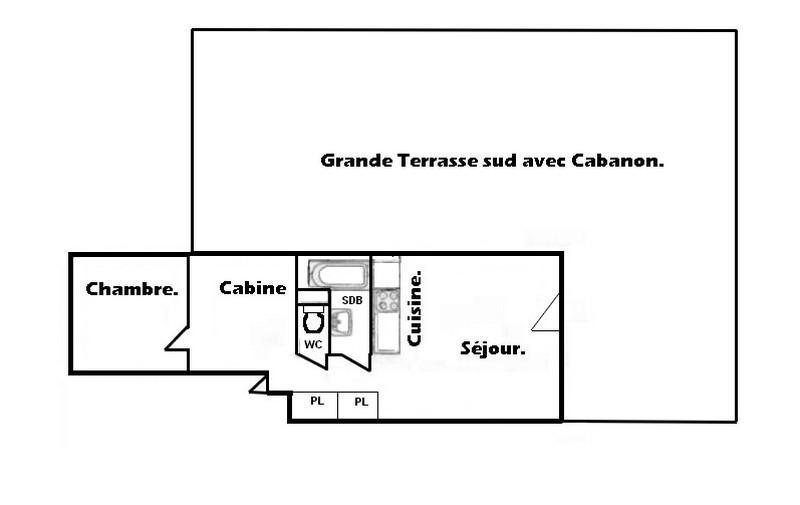 Каникулы в горах Апартаменты 2 комнат 7 чел. (004) - Résidence Roselend - Les Saisies - квартира