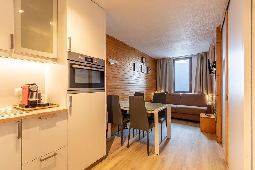 Vakantie in de bergen Studio 4 personen (206) - Résidence Saint Jacques - La Plagne - Woonkamer