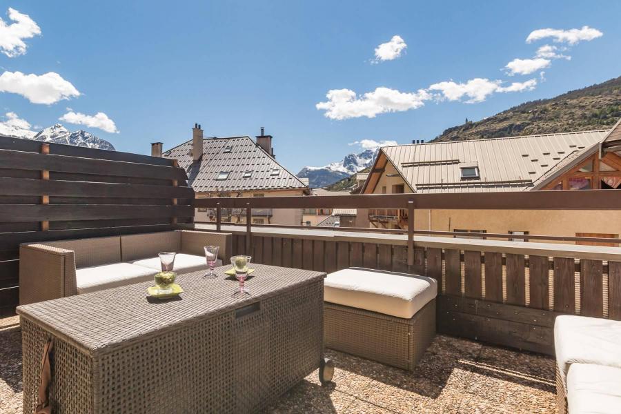 Vacanze in montagna Studio con alcova per 3 persone (MON003) - Résidence Sainte Catherine - Serre Chevalier - Terrazza