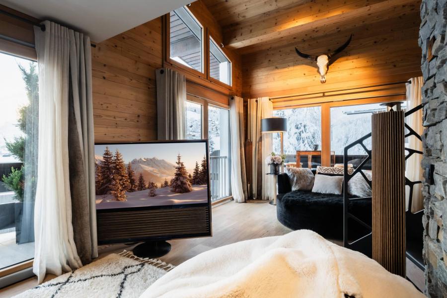 Vacances en montagne Appartement duplex 5 pièces 8 personnes - Résidence Sapaudia - La Clusaz - Séjour