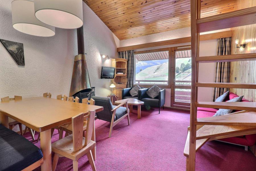 Vakantie in de bergen Appartement 3 kamers mezzanine 7 personen (29) - Résidence Saulire - Méribel-Mottaret - Woonkamer