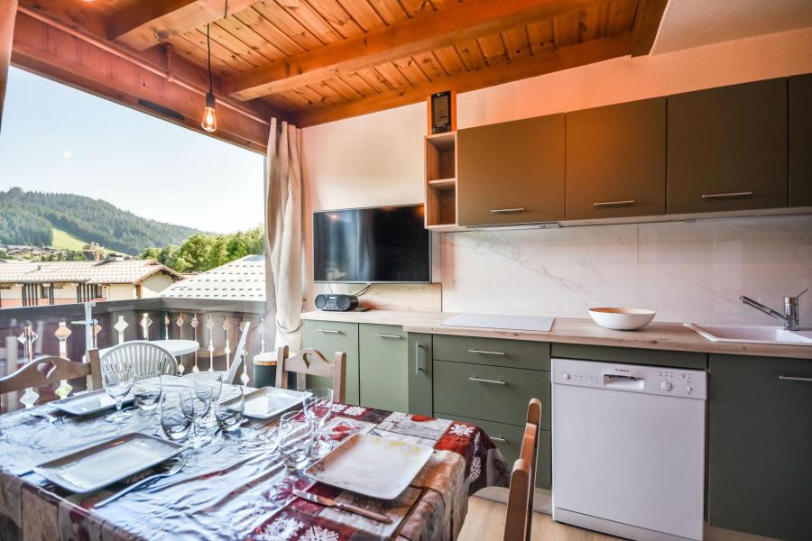 Vacances en montagne Appartement duplex 3 pièces 6 personnes - Résidence Soleil de Minuit - Les Gets - Salle à manger