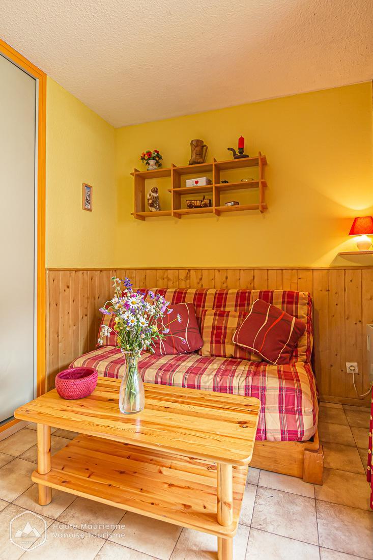 Vacances en montagne Studio coin montagne 3 personnes (STS33) - Résidence St Sébastien 1 - Aussois - Séjour