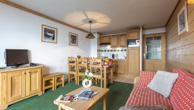 Urlaub in den Bergen 3 Zimmer Appartement für 4-6 Personen - Résidence Sun Valley - La Plagne - Wohnzimmer