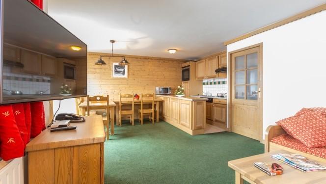 Urlaub in den Bergen 7 Zimmer Maisonettewohnung für 12-14 Personen - Résidence Sun Valley - La Plagne - Wohnzimmer