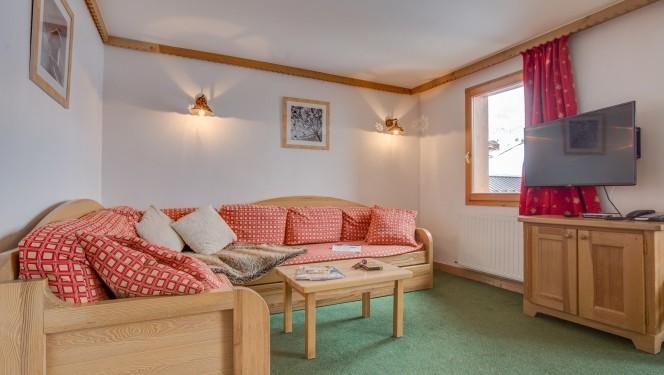 Urlaub in den Bergen 7 Zimmer Maisonettewohnung für 12-14 Personen - Résidence Sun Valley - La Plagne - Wohnzimmer