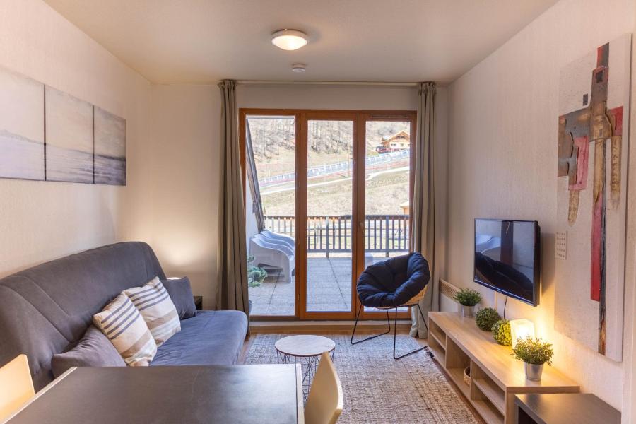 Vakantie in de bergen Appartement 2 kamers 2 personen (1015) - Résidence Terrasses du Soleil d'Or - Les Orres - Woonkamer