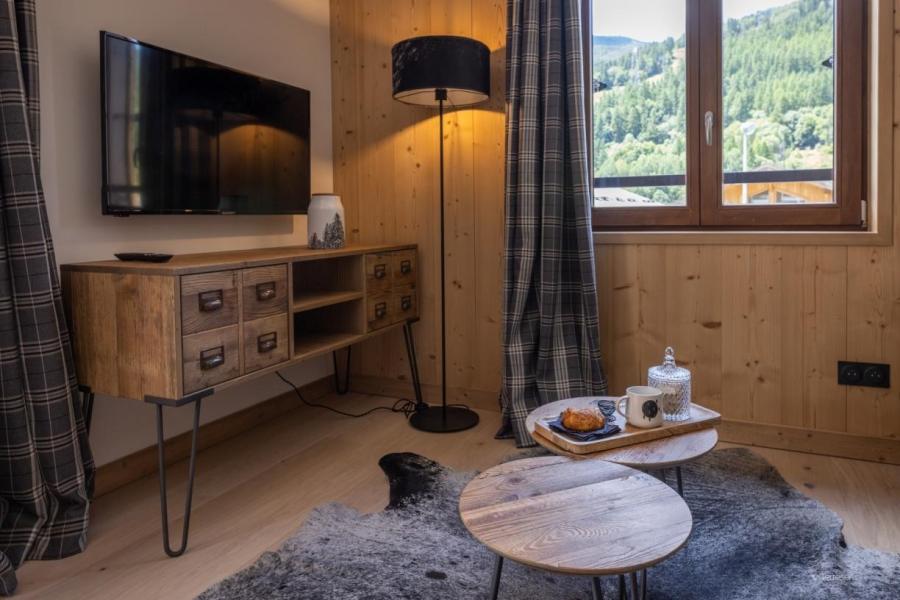 Urlaub in den Bergen Duplex Wohnung 4 Zimmer Kabine 10 Personnen - Résidence Terresens Cristal Lodge - Serre Chevalier - Wohnzimmer