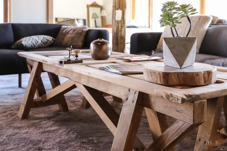 Vakantie in de bergen Résidence Terresens Fermes du Mont Blanc - Combloux - Salontafel