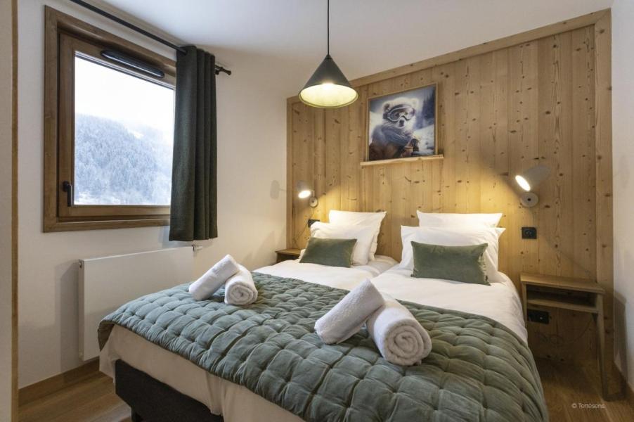 Urlaub in den Bergen 3-Zimmer-Holzhütte für 8 Personen (Standard) - Résidence Terresens Le Flocon Blanc - La Chapelle d'Abondance - Schlafzimmer