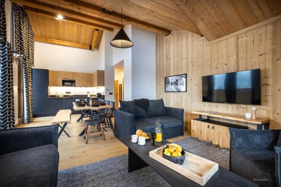 Holiday in mountain resort 5 room apartment 10 people (Premium) - Résidence Terresens Le Flocon Blanc - La Chapelle d'Abondance - Living room