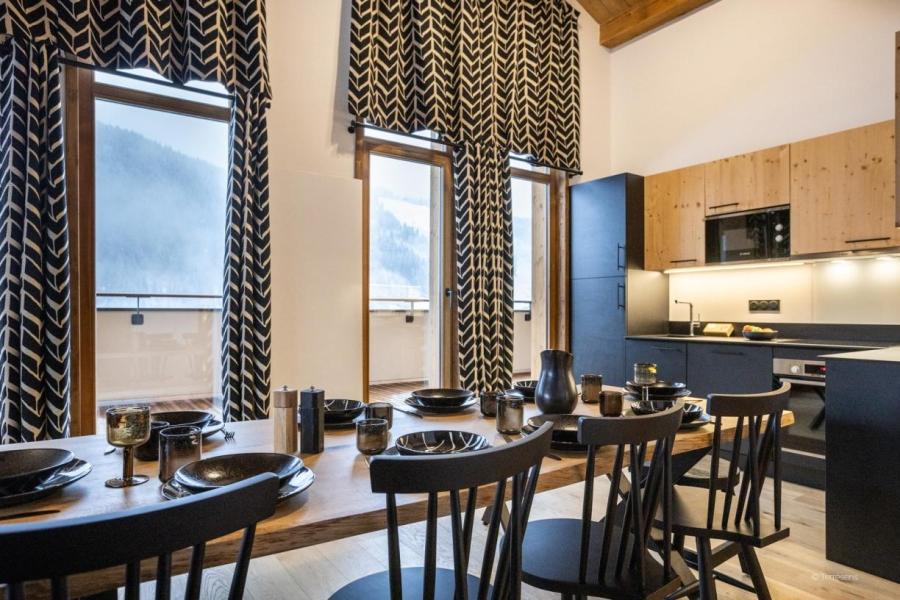 Holiday in mountain resort 5 room apartment 10 people (Premium) - Résidence Terresens Le Flocon Blanc - La Chapelle d'Abondance - Living room