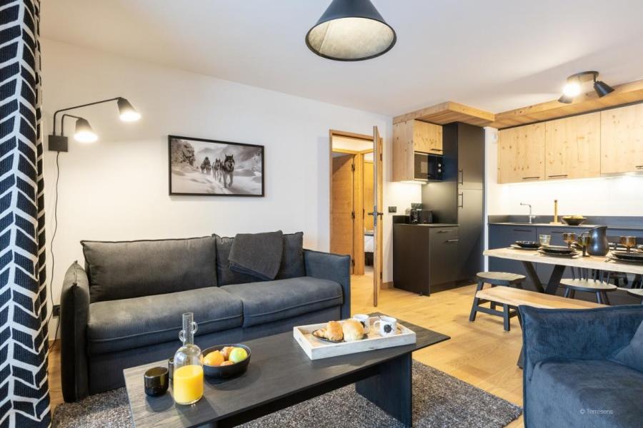 Vakantie in de bergen Appartement 3 kabine kamers 8 personen (Premium) - Résidence Terresens Le Flocon Blanc - La Chapelle d'Abondance - Woonkamer