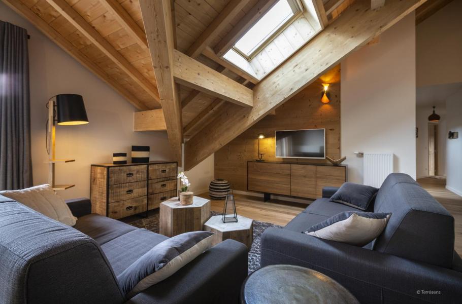 Vacances en montagne Appartement duplex 3 pièces cabine 8 personnes (Premium) - Résidence Terresens Le Saphir - Vaujany - Séjour